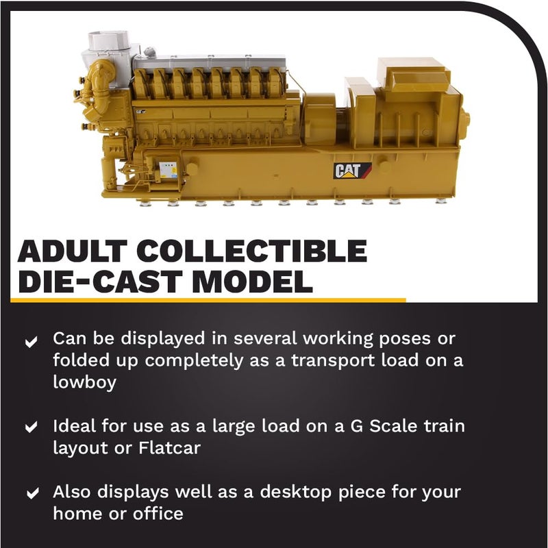 Diecast Masters 1:25 Scale CAT CG260-16 Gas Generator | Core Classics Series Cat Trucks & Construction Equipment | 1:25 Scale Model Diecast Collectible Model 85287C - Image 3